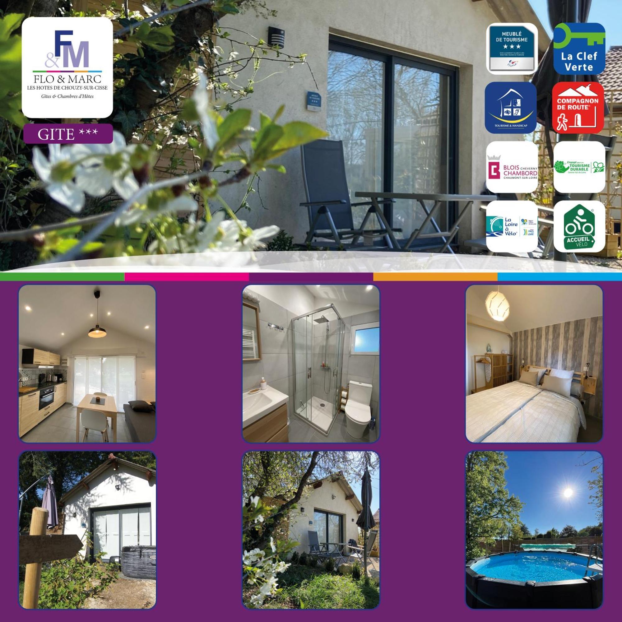 Cottage-Gite & Jacuzzi - Chez Flo & Marc Chouzy-sur-Cisse ภายนอก รูปภาพ